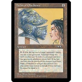 Magic the Gathering Alliances Single Helm of Obedience - MODERATE PLAY (MP) Sick Deal Pricing