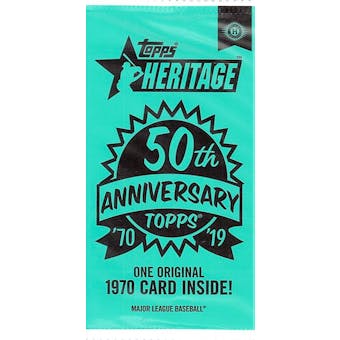 2019 Topps Heritage Baseball 50th Anniversary Topper Pack