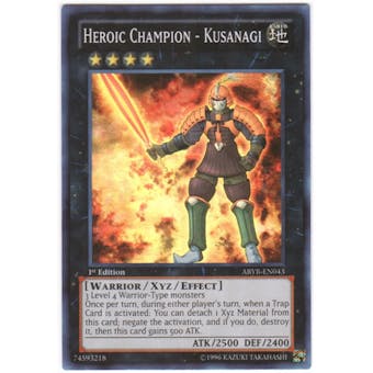 Yu-Gi-Oh Abyss Rising Single Heroic Champion - Kusanagi Super Rare