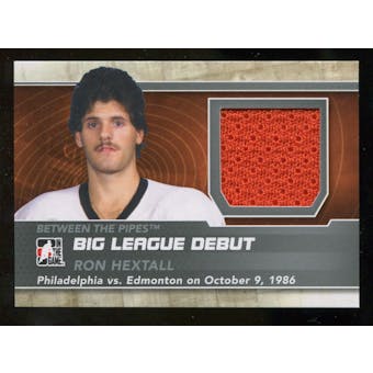 2012/13 In the Game Between The Pipes Big League Debut Jerseys Silver #BL19 Ron Hextall* /100