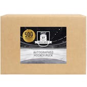 2023/24 Hit Parade Autographed 500 Goal Scorers Hockey Puck Series 1 Hobby 10-Box Case - Wayne Gretzky