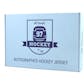 2019/20 Hit Parade Autographed Hockey Jersey Hobby Box - Series 3 - Bobby Orr, Jack Eichel & A. Matthews!!!