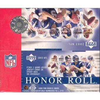 2002 Upper Deck Honor Roll Football 24 Pack Box
