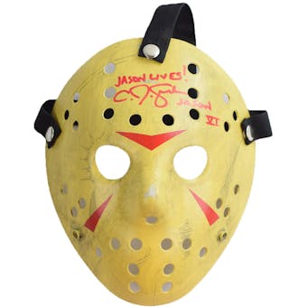 Friday the 13th Jason Voorhees Mask Autographed by C.J. Graham