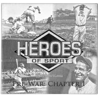 2014 Heroes of Sport Pre-War: Chapter 1 Baseball Hobby Box