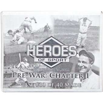 2014 Heroes of Sport Pre-War: Chapter 1 Baseball Hobby 3-Box Case
