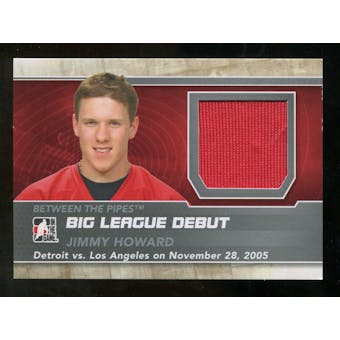 2012/13 In the Game Between The Pipes Big League Debut Jerseys Silver #BL09 Jimmy Howard* /100