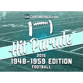 2015 Hit Parade Football 1948 - 1959 Edition