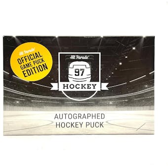 2021/22 Hit Parade Autographed Hockey Official Game Puck Edition Series 10 Hobby Box - Ovechkin & Shesterkin!!