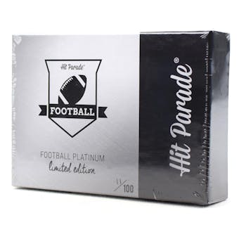 2022 Hit Parade Football Platinum Edition - Series 1 - Hobby 10-Box Case /100 Mahomes-Burrow-Allen