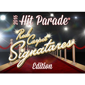 2016 Hit Parade Red Carpet Signatures Box