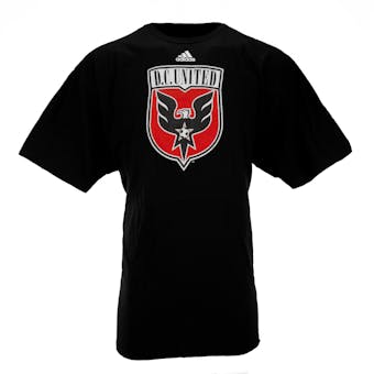 D.C. United Adidas Black The Go To Tee Shirt (Adult L)