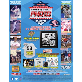 2020 TriStar Hidden Treasures Autographed Photo Baseball Hobby Box