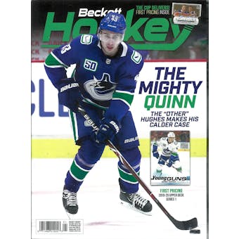 2020 Beckett Hockey Monthly Price Guide (#329 January) (Quinn Hughes)