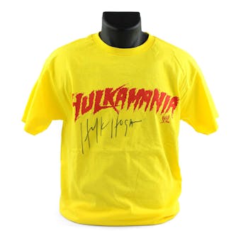 Hulk Hogan Autographed Hulkamania XXL T-shirt WWE (DA COA)
