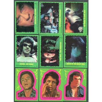 Incredible Hulk 1979 Topps 88 Card Set + 22 Sticker Set