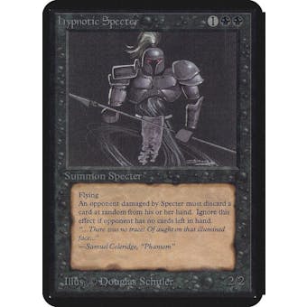 Magic the Gathering Alpha Single Hypnotic Specter - MODERATE PLAY (MP)