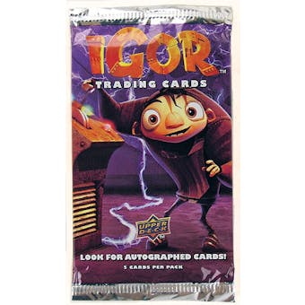 Igor Trading Cards Pack (2008 Upper Deck)