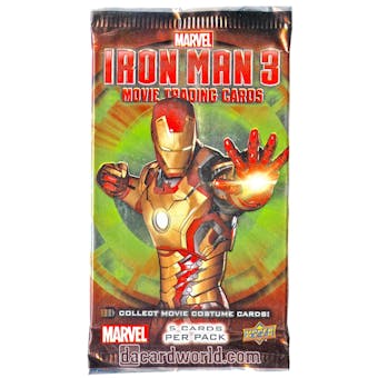 Marvel Iron Man 3 Trading Cards Retail Pack (Upper Deck 2013)