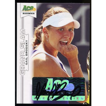 2013 Leaf Ace Authentic Grand Slam #BAGB1 Gail Brodsky Autograph