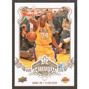 2008/09 Upper Deck MVP Kobe MVP White #KB86 Kobe Bryant