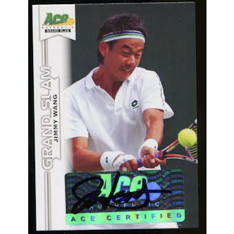 2013 Leaf Ace Authentic Grand Slam #BAJW2 Jimmy Wang Autograph
