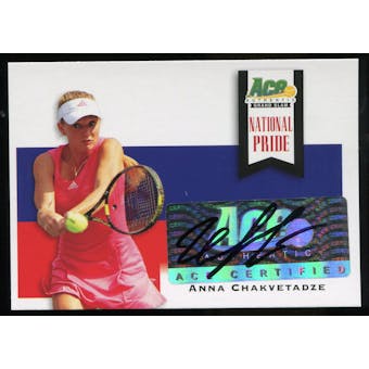 2013 Leaf Ace Authentic Grand Slam National Pride Autographs #NPAC1 Anna Chakvetadze Autograph