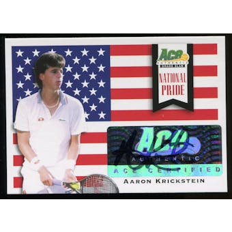 2013 Leaf Ace Authentic Grand Slam National Pride Autographs #NPAK4 Aaron Krickstein Autograph