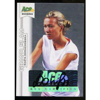 2013 Leaf Ace Authentic Grand Slam #BAMD1 Marta Domachowska Autograph