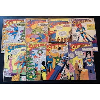 Superman Silver Age Comic Book Lot of 16 GD - FN