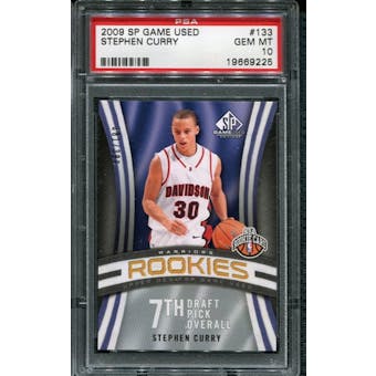 2009/10 Upper Deck SP Game Used #133 Stephan Curry RC /399 PSA 10 Gem Mint