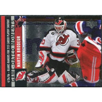 2006/07 Upper Deck Game Dated Moments #GD35 Martin Brodeur