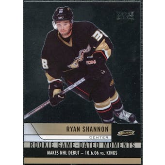 2006/07 Upper Deck Rookie Game Dated Moments #RGD1 Ryan Shannon