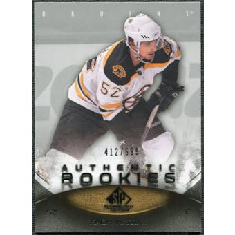 2010/11 Upper Deck SP Game Used #185 Zach Hamill /699