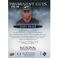 2018 Upper Deck National Sports Collector's Convention Tiger Woods Prominent Cuts Autograph #03/25
