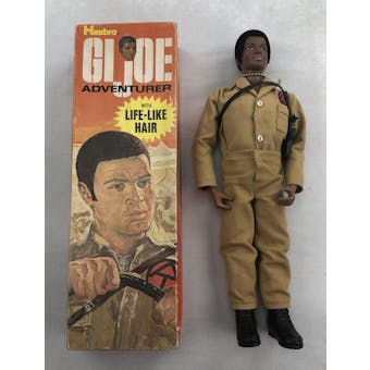 GI Joe Black Adventurer Adventure Team Figure in Original Box