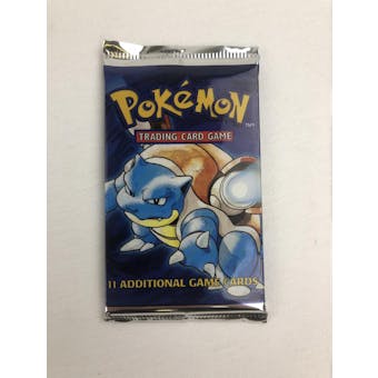 Pokemon Base Set Unlimited Sealed Booster Pack Blastoise Art UNWEIGHED UNSEARCHED