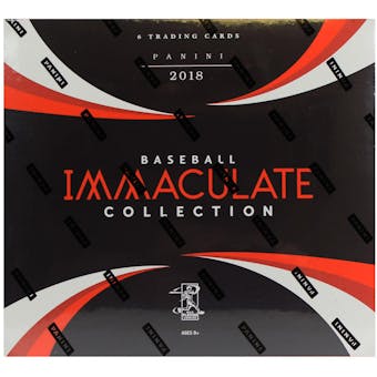 2018 Panini Immaculate Baseball Hobby Box