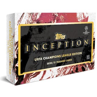 2020/21 Topps Inception UEFA Champions League Edition Soccer Hobby Box