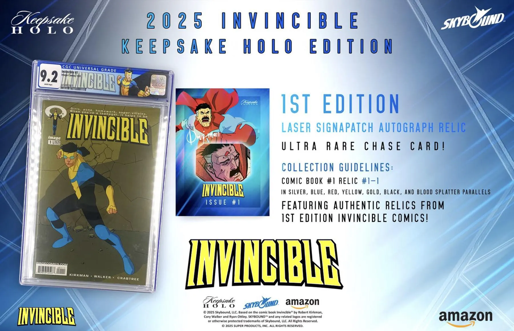 Invincible Key Rack Keepsake Invincible 1st Edition Season 1 Holo Breaker Edition 10-Box ...