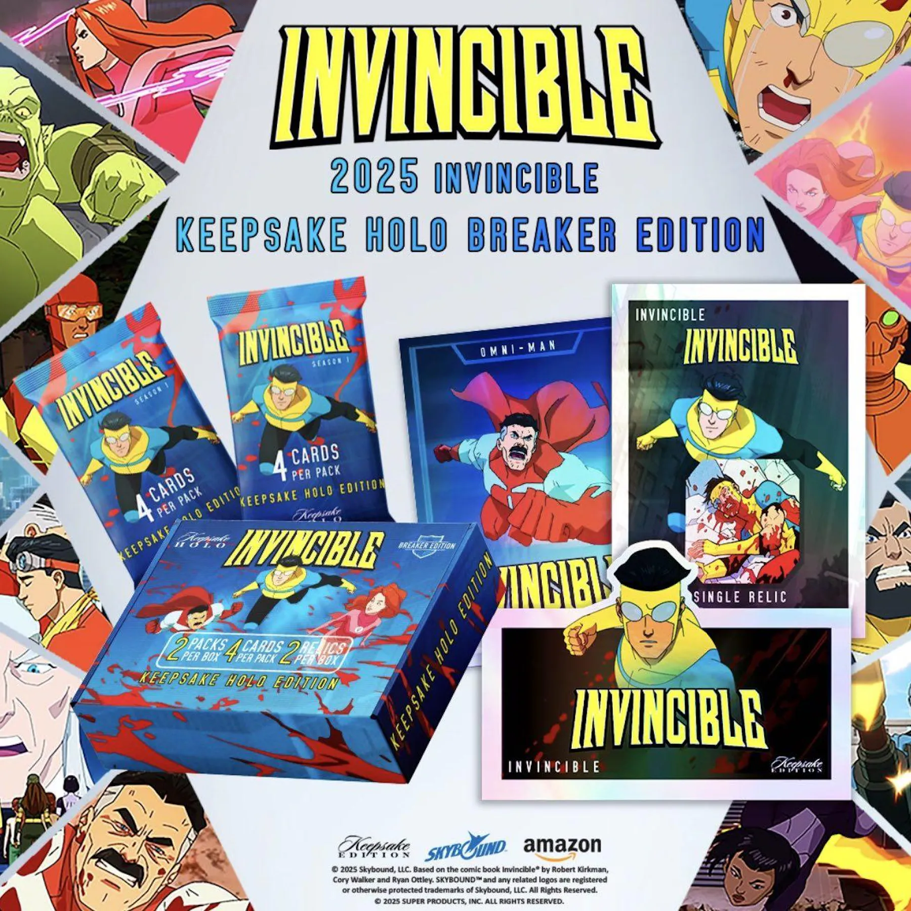 Invincible Key Rack Keepsake Invincible 1st Edition Season 1 Holo Breaker Edition 10-Box ...
