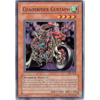 Yu-Gi-Oh Invasion of Chaos Single Chaosrider Gustaph Super Rare (IOC-018)