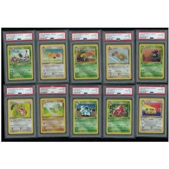 Pokemon Jungle 1st Edition Complete Common & Uncommon Set 33-64/64 PSA 10 GEM MINT