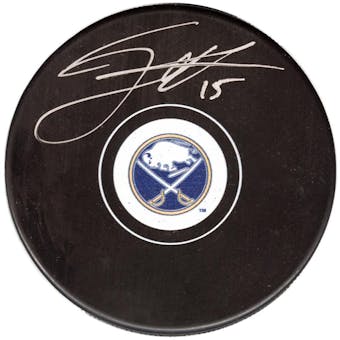 Jack Eichel #15 Autographed Buffalo Sabres Hockey Puck