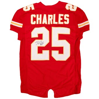 Jamaal Charles Autographed Kansas City Chiefs Pro Cut Jersey (JSA)