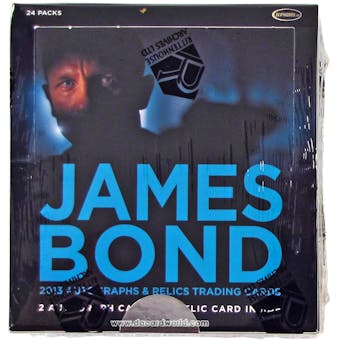 James Bond Autographs and Relics Trading Cards Box (Rittenhouse 2013)