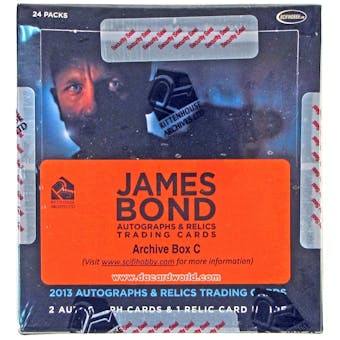 James Bond Autographs and Relics Trading Cards Archives Box (Rittenhouse 2013)