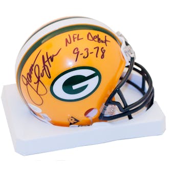 James Lofton Autographed Green Bay Packers Mini Helmet w/"NFL Debut 9-3-78" Inscrip. (JSA)