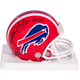 James Lofton Autographed Buffalo Bills Mini Football Helmet with HOF 03