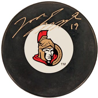 Jason Spezza Autographed Ottawa Senators Hockey Puck (Frameworth)